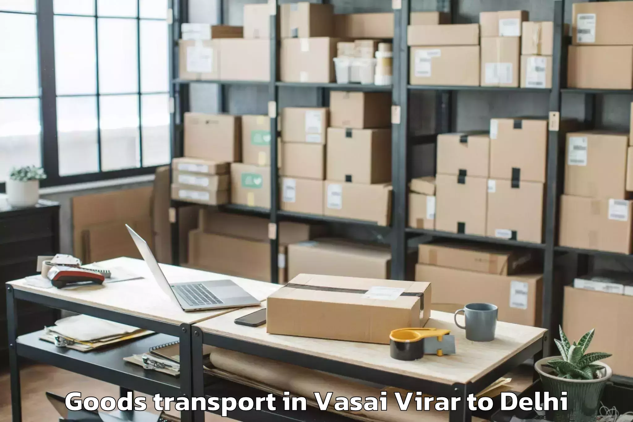 Hassle-Free Vasai Virar to Sadar Bazar Goods Transport